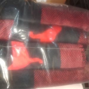 Sherpa Blanket by VSPINK- Red and Black